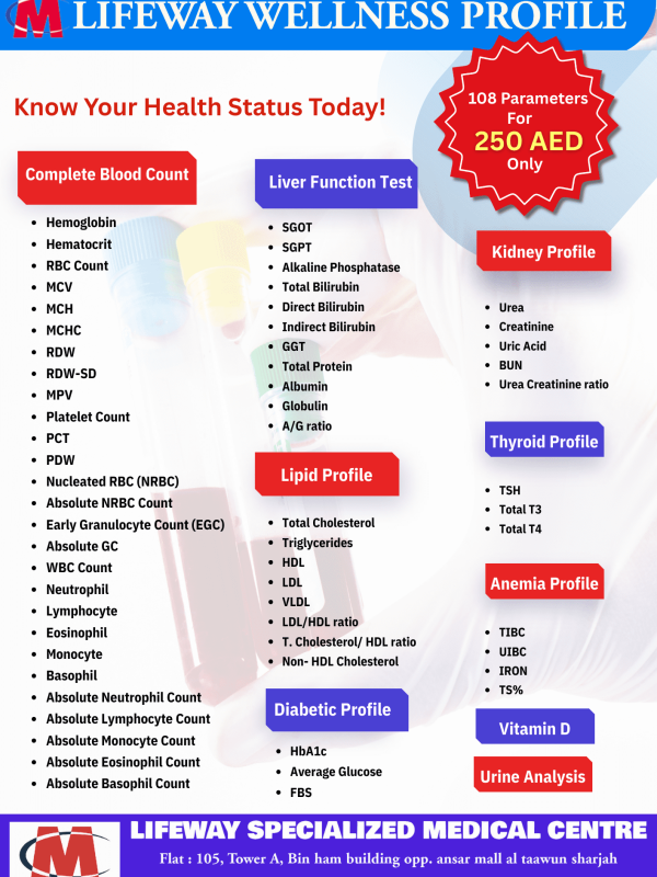 Lifeway Specialized Medical Centre Blood Test Package